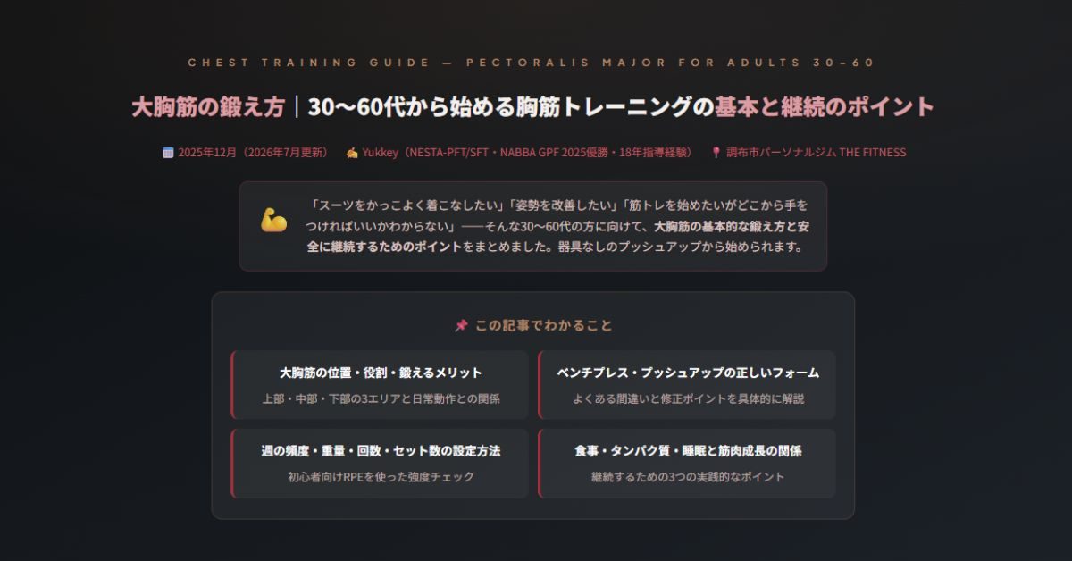 大胸筋の鍛え方