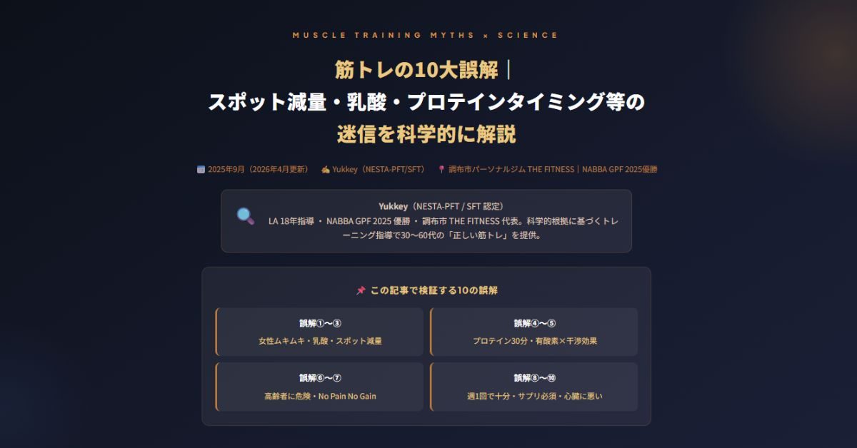 筋トレの10大誤解