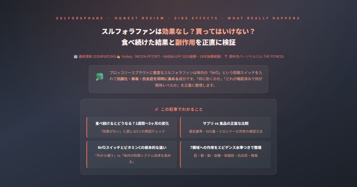 スルフォラファンは効果なし？