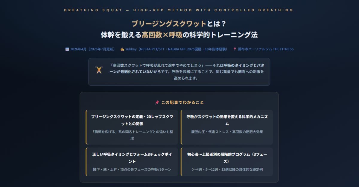 ブリージングスクワット
