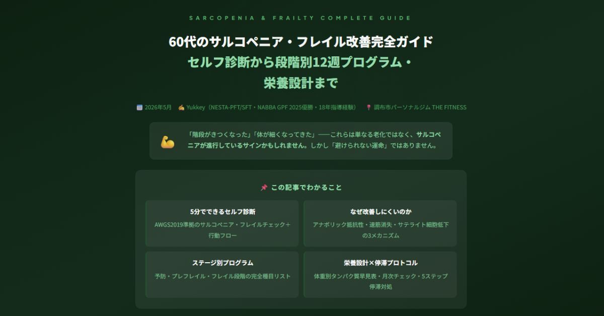 60代のサルコペニア・フレイル改善完全ガイド