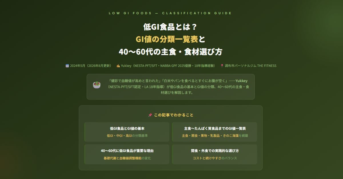 低GI食品とは