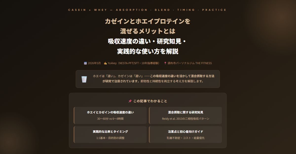 カゼインとホエイプロテイン
