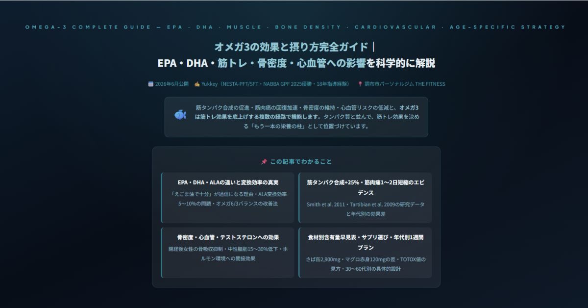 オメガ3の効果と摂り方完全ガイド