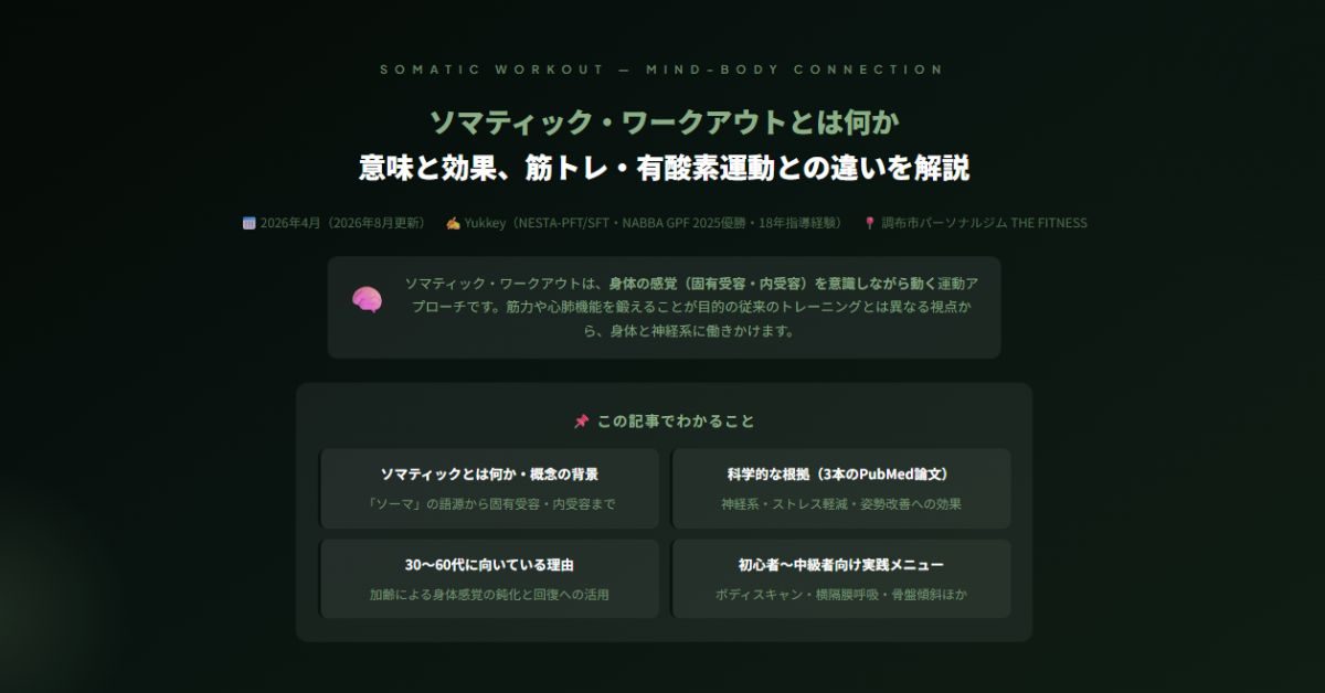 ソマティック・ワークアウトとは何か