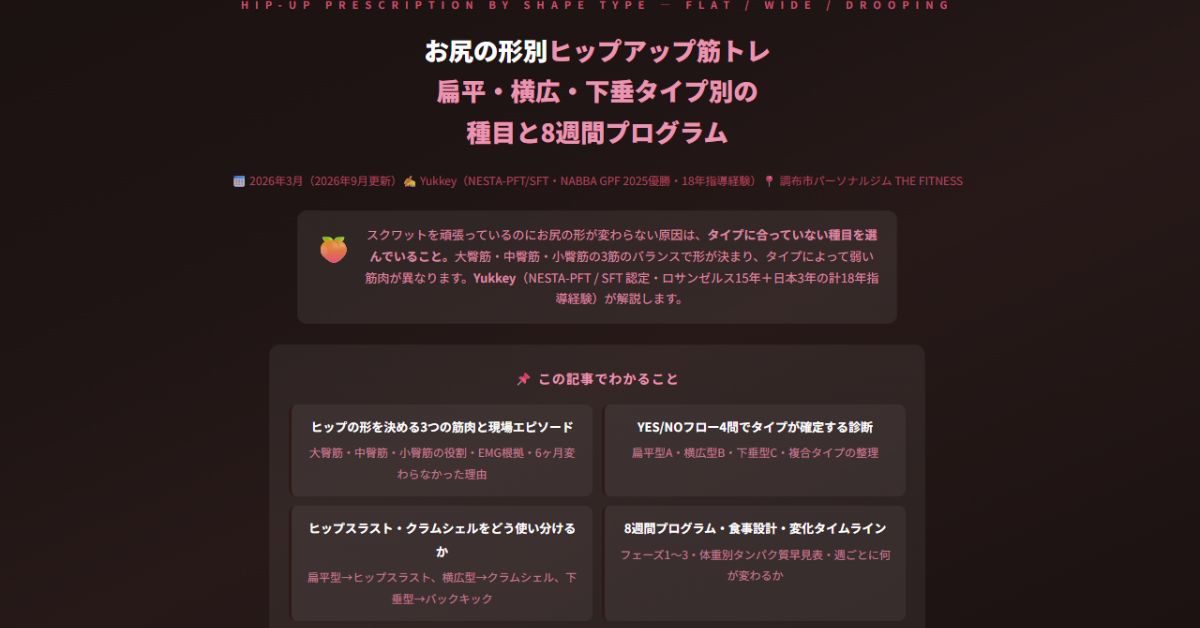 ヒップアップ筋トレ