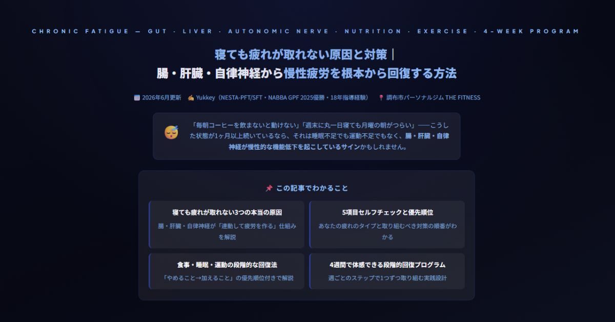 寝ても疲れが取れない原因と対策