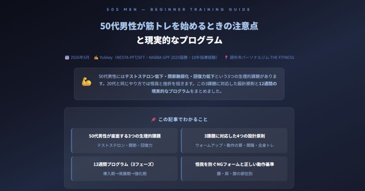 50代男性が筋トレを始める