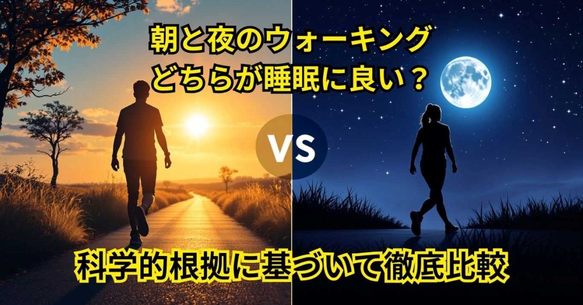 朝と夜のウォーキング