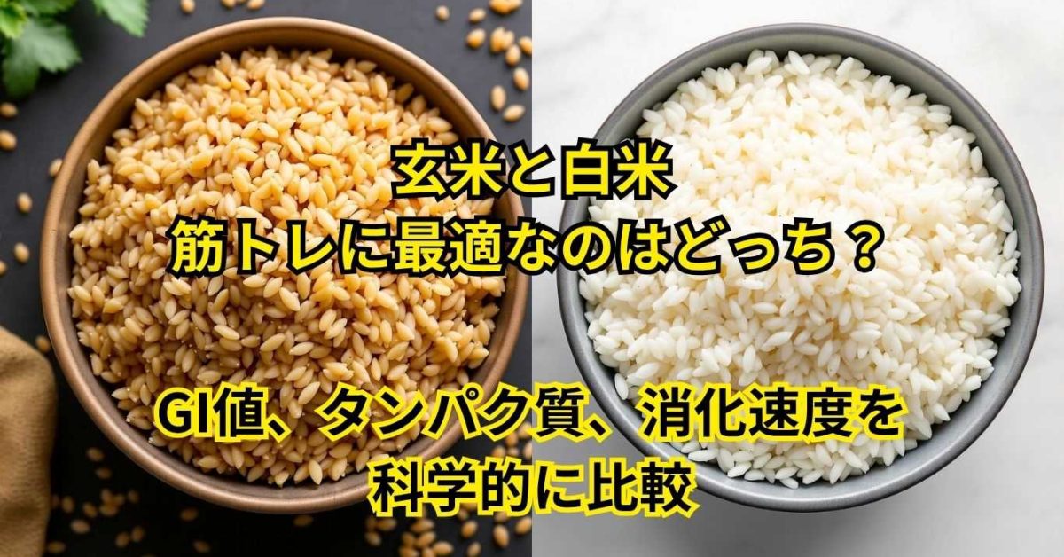 玄米と白米、筋トレに最適なのはどっち？