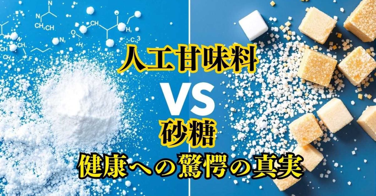 人工甘味料と砂糖、どっちが体に悪い