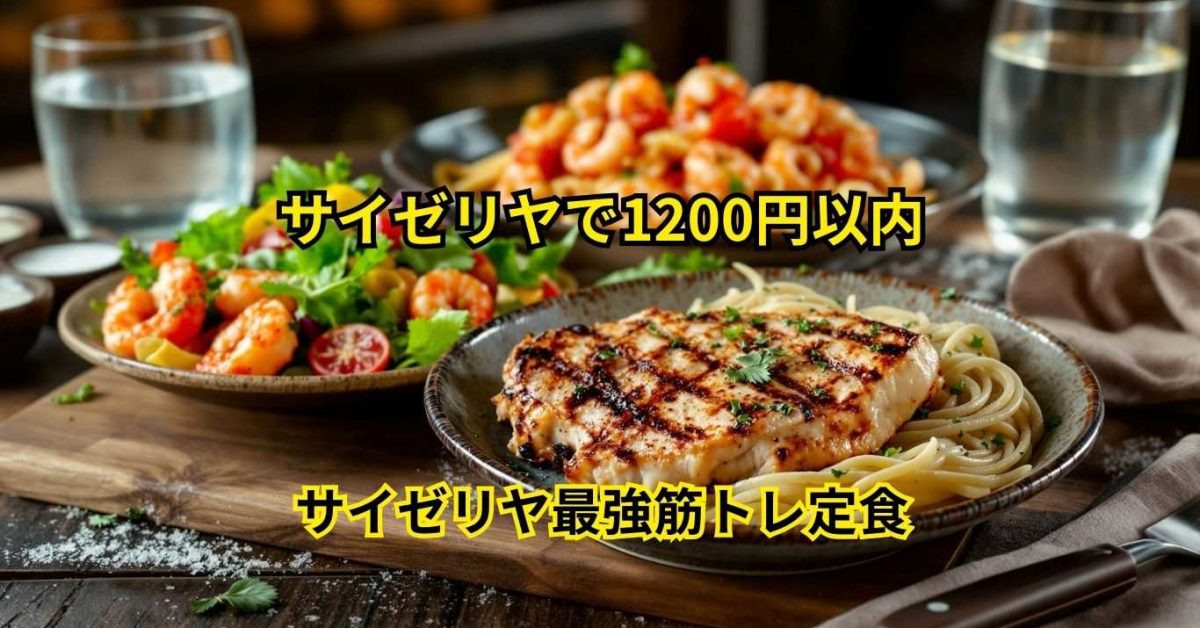 サイゼリヤ最強筋トレ定食